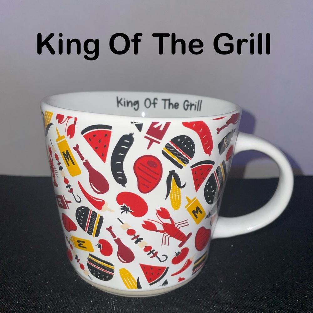 King of the Grill Coffee Mug Grilling Chef Cook Father Dad Birthday Gift NEW NWT